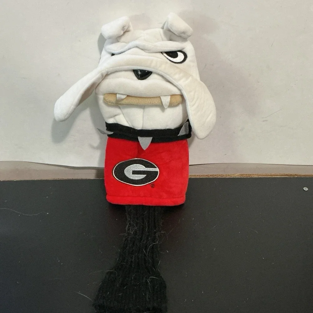University of Georgia Bulldogs UGA Golf Head Cover Plush Mascot Red White Black